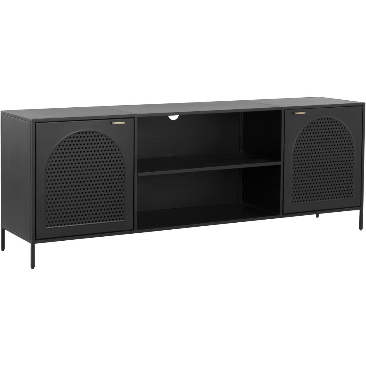 SUNPAN 109625 Aziza 72 inch Black Media Console & Cabinet